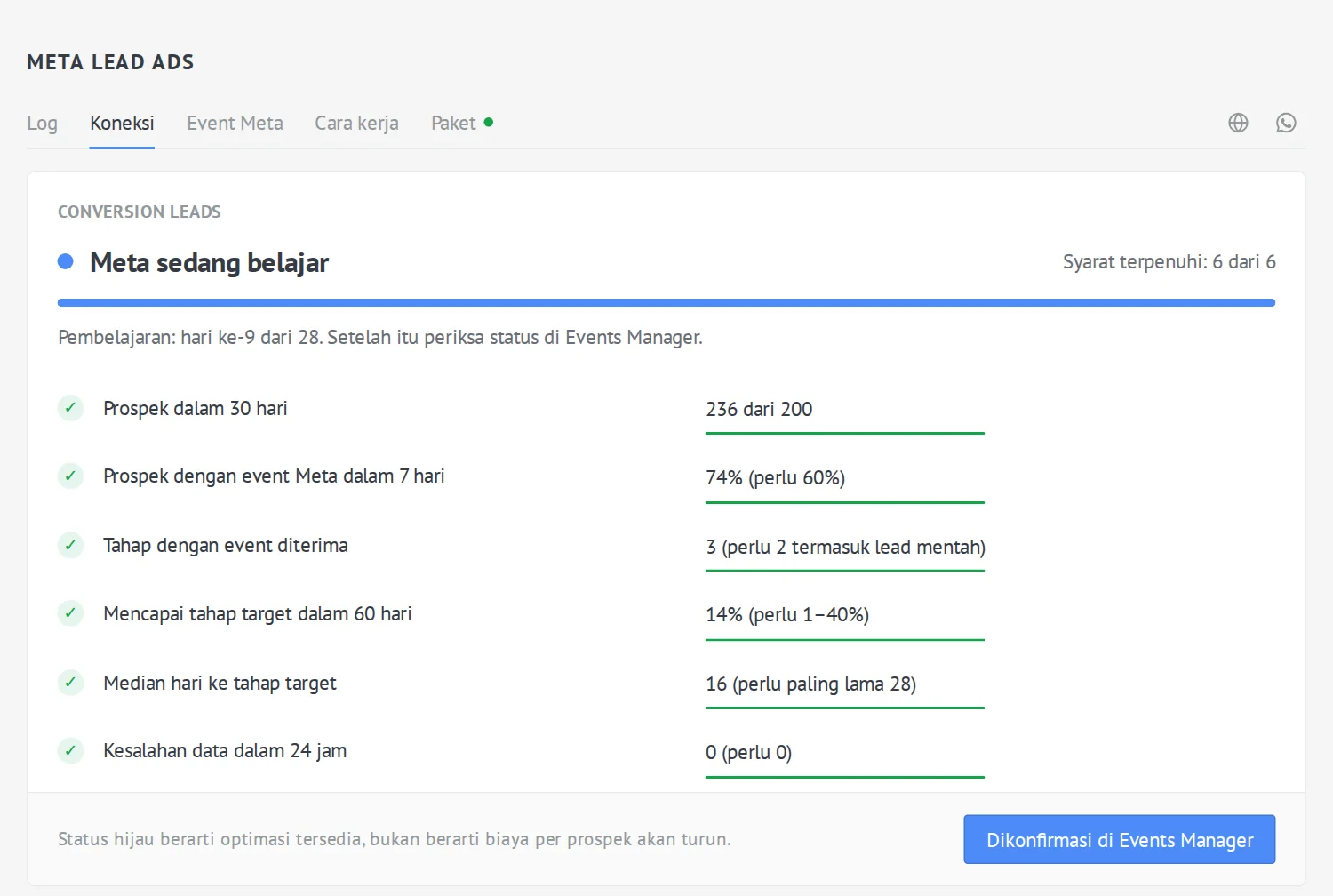 Meta Lead Ads — Conversion Leads