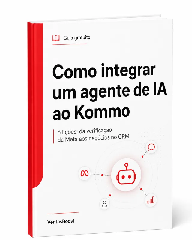 Capa do guia: Como integrar um agente de IA no Kommo